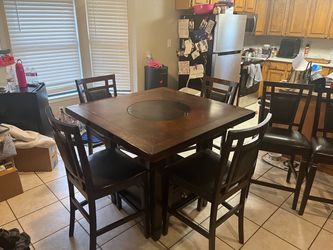 Counter height Dining Set with 6 chairs