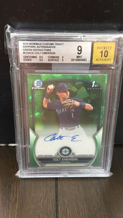 2023 Bowman Chrome Draft Colt Emerson Auto BGS 9