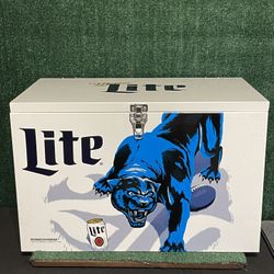 NFL Carolina Panthers Miller Lite Ice Box Cooler .