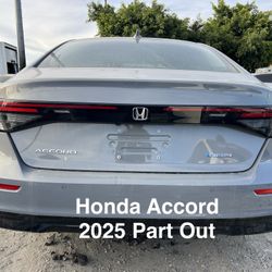 2025 Honda Accord Part Out