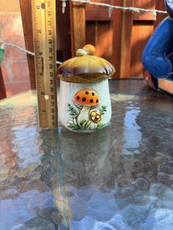 Merry Mushroom Vintage Smallest Canister