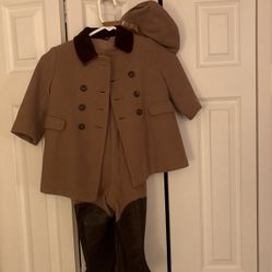 boys camel hair set 