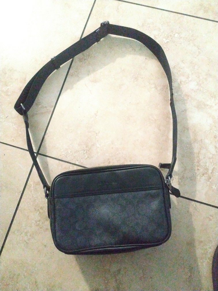 Coach Leather Crossbody Sling Bag 
