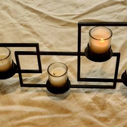 Quality Black Nordic Metal Tealight Holder Stand