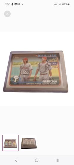 Dynamic Duo: Philadelphia Phillies #428 Topps Baseball Card - Rare Find!