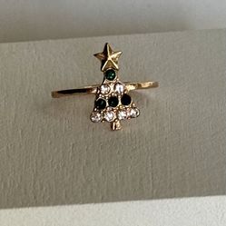 Christmas Tree Ring, Size 7