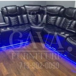 Salas power Seccional con Bluetooth led bocinas manual Cargador telefono envios hoy  $1,399  Cash 💥💥💥💥💥💥💥🔈🔈🔈🔈