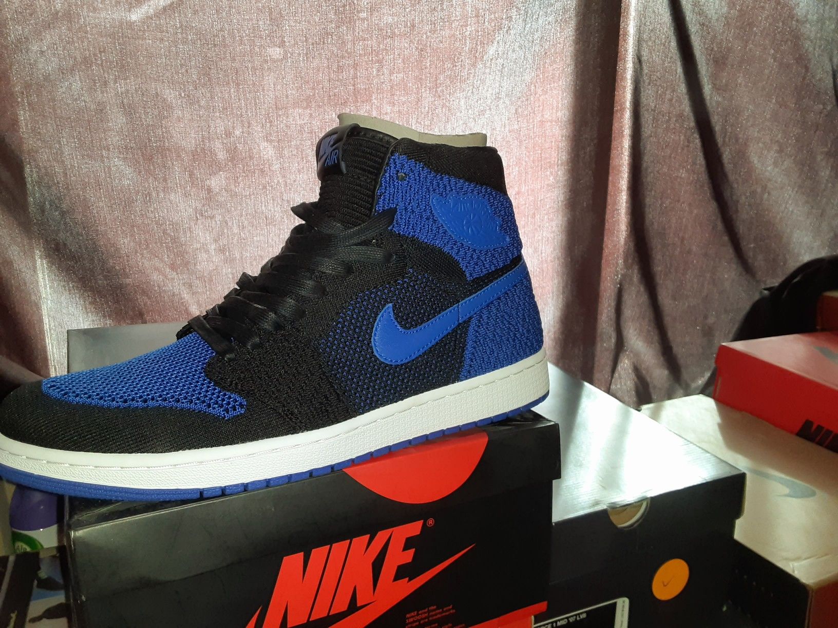 Jordan 1 Flyknit royal blue size 12