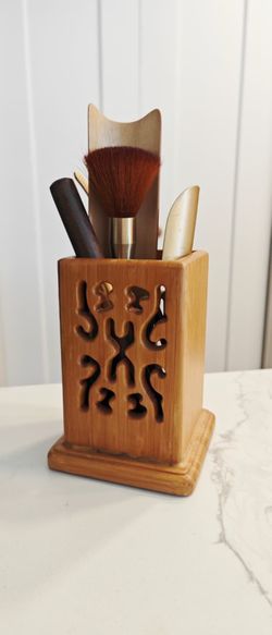 Traditional Bamboo and Wood Tea Set