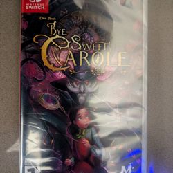Bye Sweet Carole (Brand New, Sealed) Nintendo Switch