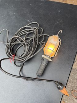 Vintage Industrial Trouble Light / Drop Work Light