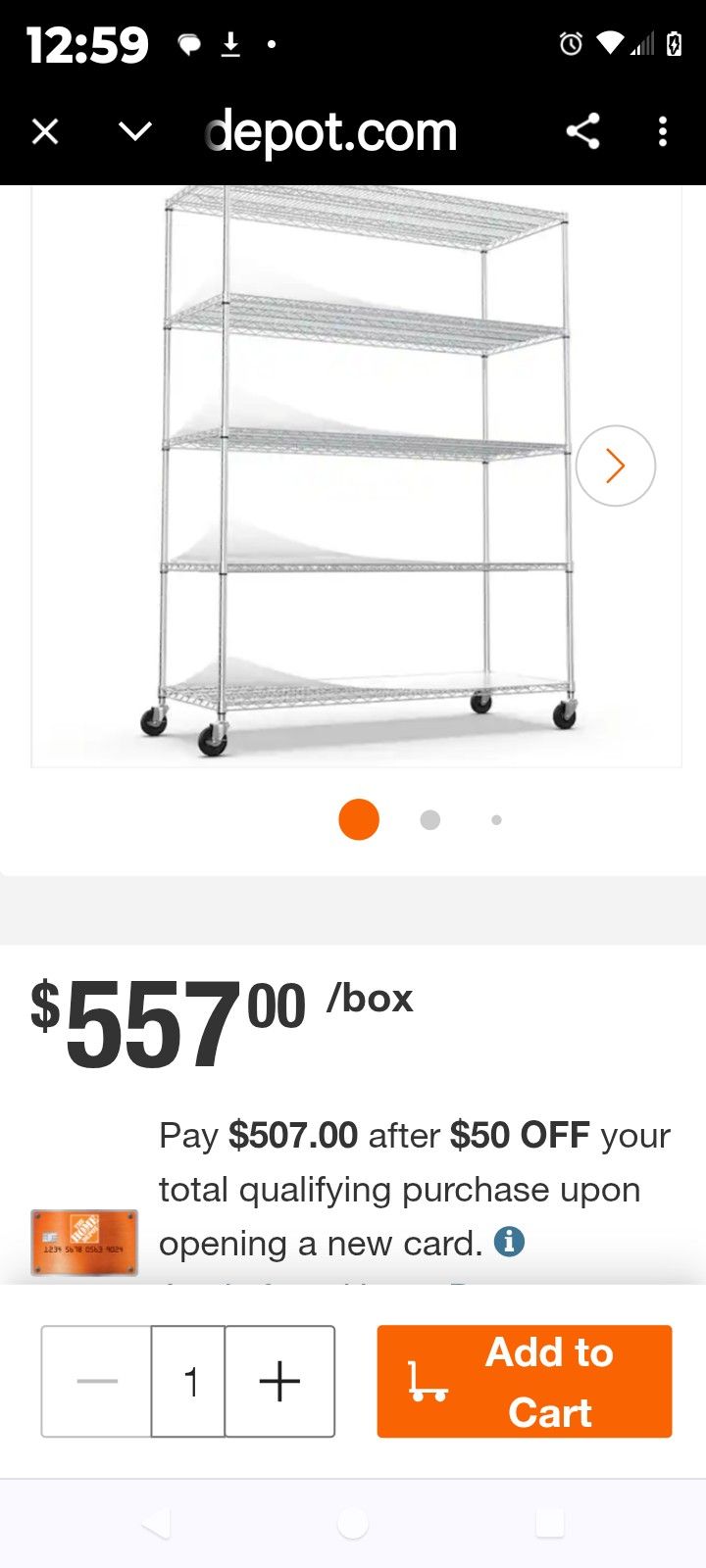 6 Tier Industrial Rack