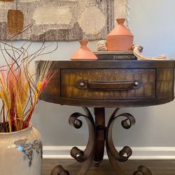 Beautiful drum end table 