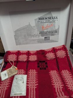 Woolrich Woven Wool Blanket Made in USA