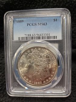 1889 Morgan Silver Dollar PCGS MS63