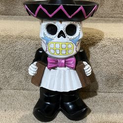 Halloween Day of the dead Resin 13” figure decor Mariachi