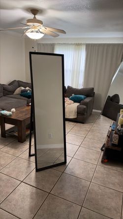 Full body mirror black frame
