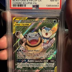 Blastoise Piplup GX Psa 8