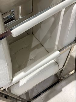 Sillas Modernas Blancas Tapizadas de piel