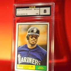 2024 Topps Archives Ken Griffey Jr. #46 Seattle Mariners UCG NM-MT 8