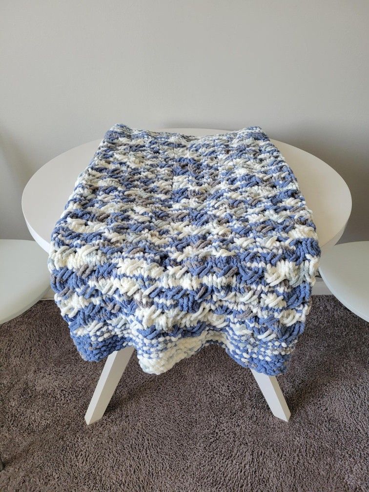 New - Hand Knitted Baby Blanket