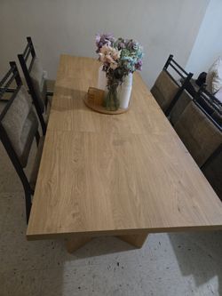 wood table 78"