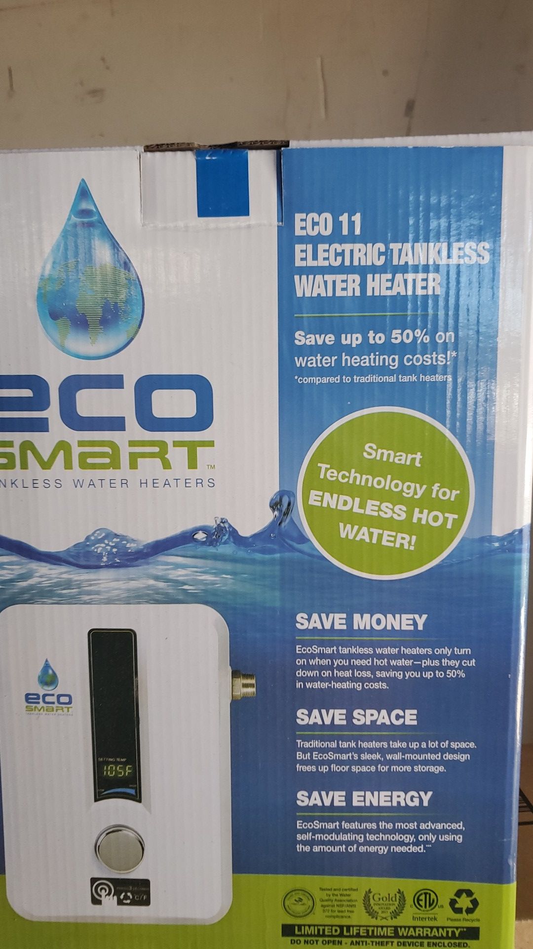 Eco Smart Tankless Electric Water Heater