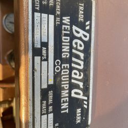 Welder Tig Torch Water Cooler BERNARD  USA Made  