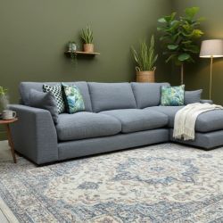 🛋  Grey Modern Sectional Sofa 🚚 DELIVERY AVAILABLE