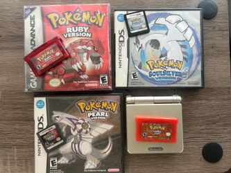 Authentic Pokemon games + Gameboy Advance Sp