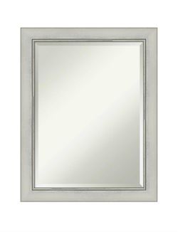 45” x 39” Modern Beveled Wall Mirror with Wood Frame – Excellent Condition