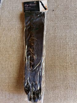 Leg Avenue Satin Gloves with Snap Button (12BBL)