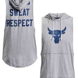 NEW Under Armour Men's Project Rock BSR Bull Sleeveless Hoodie Size Large 2023