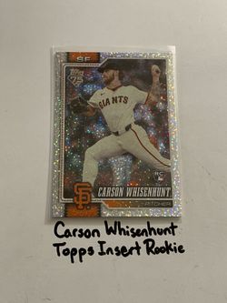 Carson Whisenhunt San Francisco Giants Pitcher Topps Short Print Insert Rookie Card.