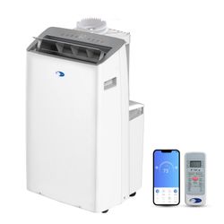 New Whynter ARC-1030WN 12,000 BTU (10,000 BTU SACC) NEX Inverter Dual Hose Cooling Portable Air Conditioner, Dehumidifier, and Fan with Smart Wi-Fi, U