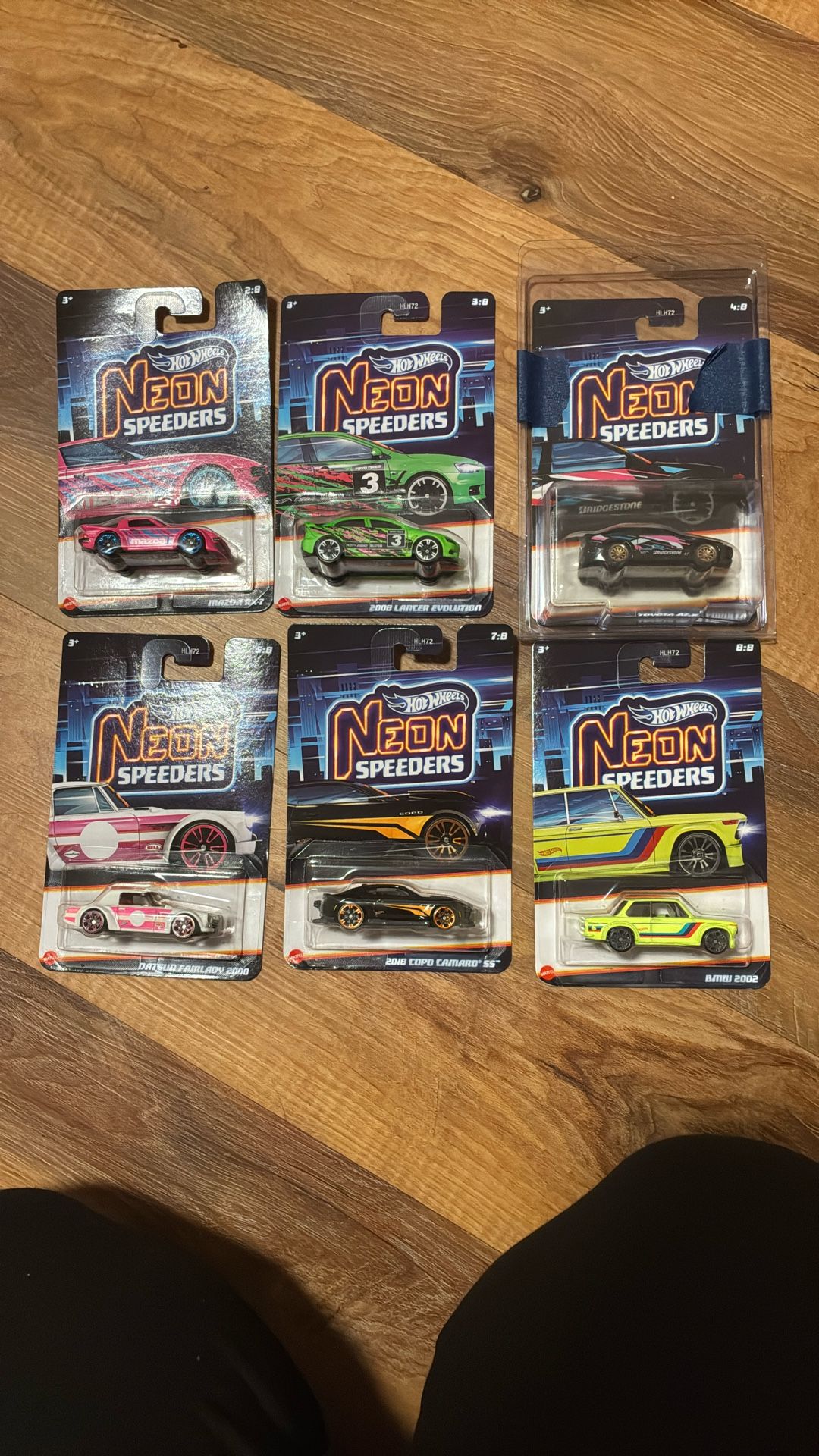 Hotwheels neon Speeders