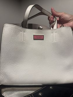 Kate Spade White Mini Tote Bag
