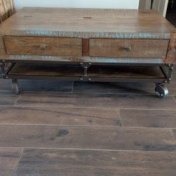Coffee Table On Casters