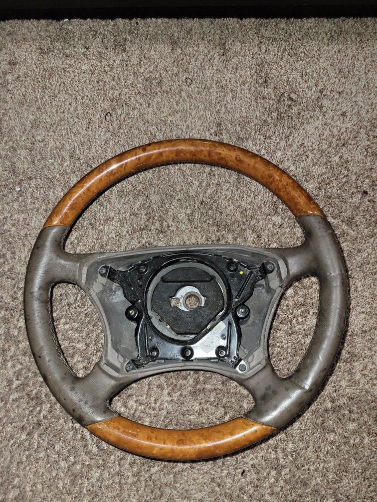 W220 Mercedes S Class Wood Chestnut Steering Wheel