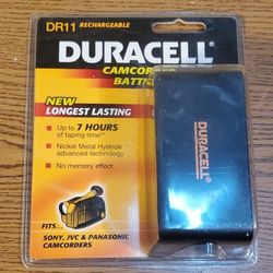 Brand new Duracell DR11 Video Camcorder battery for Sony, JVC and Panasonic .