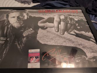 Sons of Anarchy Autograph Charlie Hunnam Poster