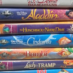 60 Classic Disney VCR Tapes... Some Black Diamond. 