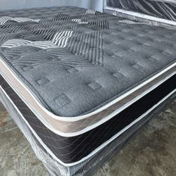 Queen Oasis Thermal Comfort Europillow Top 12inch Mattress!!