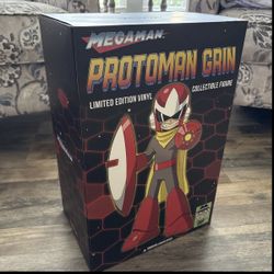 NEW N BOX MINDstyle Popaganda Ron English Megaman Protoman Grin 15" Vinyl Figure