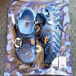 Crocs Echo RO Clog “Bape Powder Blue Camo”