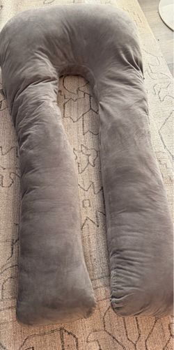 XL Gray Body Pillow Pregnancy Surgery Recovery Playroom