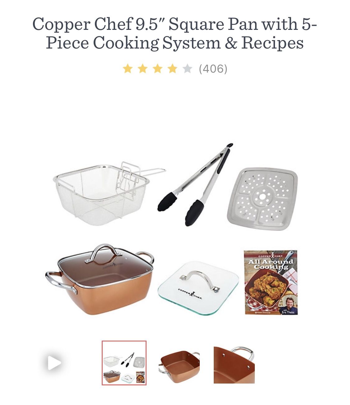 Copper Chef 6 in 1 - pan set