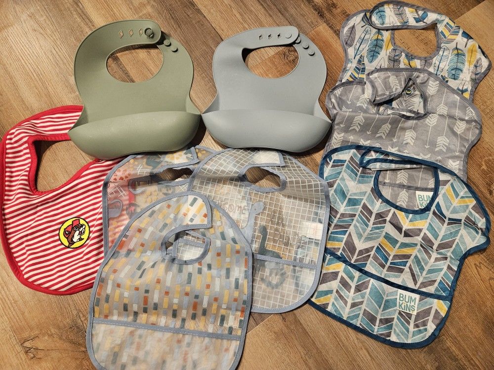 Baby Waterpfoof Bibs Set of 9