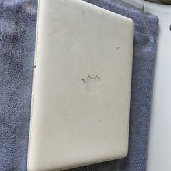 Apple MacBook, computer laptop, no cables no charger unknown condition does not turn on when I try. Maybe the battery is dead.