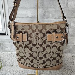 Coach Pristine Adjustable Shoulder Bucket Bag 